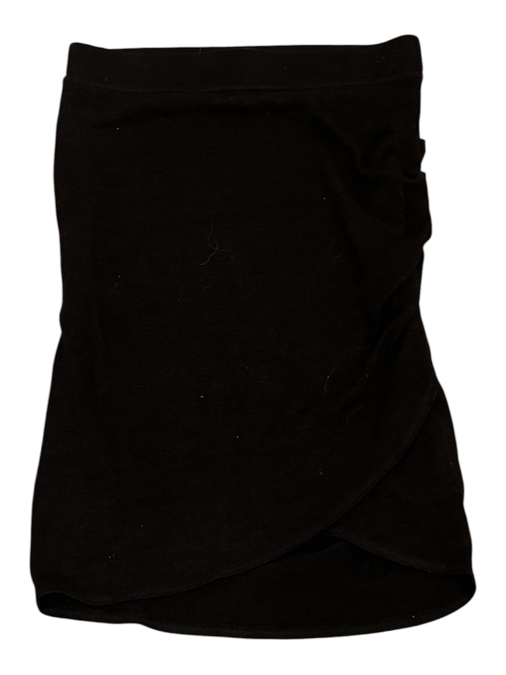 Aritzia Black Mini Wrap Skirt